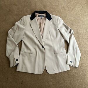 Nordstrom Bill Burns Tan Blazer with Black Accents Size 12
